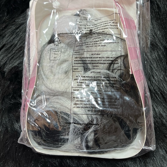 Black & white wig 🖤Two-Tone Long Wavy Villainess Wig Leg Avenue - Picture 10 of 10